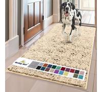 Muddy Mat® | Super Absorbent Door Mat Indoor, Microfiber Quick Dry Chenille Entryway Rug, Non-Slip Front Door Mat, Indoor Mats for Entryway, Machine Washable Pet Rug, Beige 36"x60"