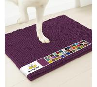 Muddy Mat® Tapis pour chien original pour pattes sales, microfibre super absorbante, tapis pour animaux de compagnie antidérapant et lavable, moquette d’entrée en chenille à séchage rapide, tapis