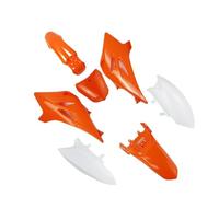 Mudguard Protector Pièces de carénage en Plastique, Kits de Garde-Boue Avant et arrière de Moto, Remplacement Dirt Bike pour TTR50 Protection Anti-éclaboussures(Orange)