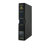 MUDOR Album de timbres vides pour collectionneurs professionnels, classeur classique avec pochette (noir)