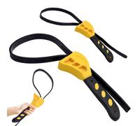 Mudoulu 2 Pièces Clé Sangle Réglable 6" et 8", Clé Filtre à Huile en Caoutchouc Antidérapante Outil Polyvalent pour Bocal, Tuyau, Robinet, Mécanique