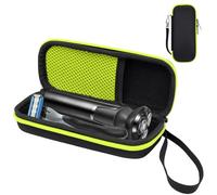 Mudoulu Étui de Voyage Rigide en EVA pour Rasoir Électrique Homme, Compatible avec Philips OneBlade OneBlade 360 et Gillette Fusion 5, Boîtier Portable avec Filet et Fermeture Éclair