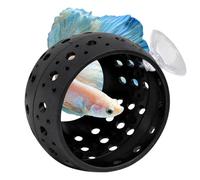 Mudoulu Tunnel Cachette pour Poisson Betta, Accessoire Aquarium en ABS avec Ventouse, Grotte Abri pour Betta, Crevettes et Petits Poissons Tropicaux