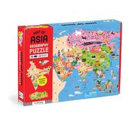 Mudpuppy Puzzle Géographique Carte d'Asie 70 pièces