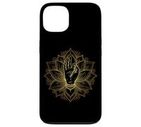 Mudra Main de Lotus élégante et Minimaliste pour méditation Coque pour iPhone 13