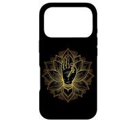 Mudra Main de Lotus élégante et Minimaliste pour méditation Coque pour iPhone 17 Pro