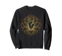 Mudra Main de Lotus élégante et Minimaliste pour méditation Sweatshirt