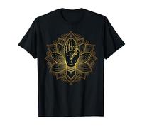 Mudra Main de Lotus élégante et Minimaliste pour méditation T-Shirt