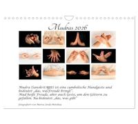 Mudras / 2026 (Wandkalender 2026 DIN A4 quer), CALVENDO Monatskalender: Mudras