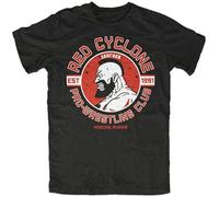 MudSon Zangief S Gym T-Shirt Gamer RYU Ken Street Retro Fan Shirt Fighter Russia T-Shirt Black XL