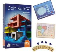 Muduko | Jeu de société "Dom Kotów" - 10 ans et + - pour 1 à 6 joueurs - jeu de dés stratégique - défis passionnants