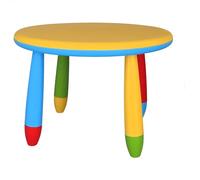 Mueblear 90048 Table Ronde pour Enfant Plastique Jaune 30 x 15 x 48 cm