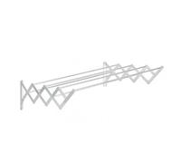 Mueblear Étendoir Extensible Mural en métal 80 cm x 3 m Surface d'étendage