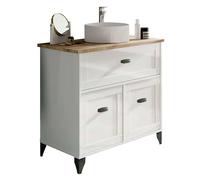 MUEBLES PITARCH 5052 Meuble de lavabo en Panneaux de Particules et mélamine Haute densité 95 x 82 x 47 cm