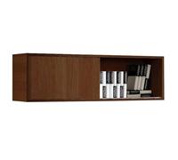 MUEBLES PITARCH Étagère Suspendue Taiga Murale pour Salon ou Bureau, Couleur wengé, 34 x 109 x 34 cm