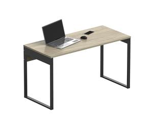 MUEBLES PITARCH | Table de Bureau avec Pied métallique, Bureau, Table d'ordinateur ou d'étude, chêne Cambrian, 76x135x60cm (Hauteur x Largeur x Profondeur) Moderne, modèle Nexus