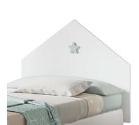 MUEBLES PITARCH | Tête de Lit 90 Enfant avec Étoile, Blanc, 80x100x1,6 cm, modèle Sweet