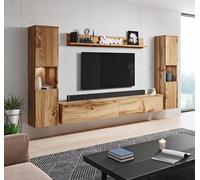 Muebles Slavic Ensemble RTV Paris, 4 Éléments, Meuble de Salon Moderne, Meuble TV