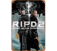 Muecddoa Affiche de film classique en métal R.I.P.D. 2 : Rise of the Damned (2022) - Décoration murale - 20,3 x 30,5 cm