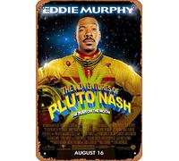 Muecddoa Affiche de film classique en métal The Adventures of Pluto Nash (2002) - Décoration murale - 20,3 x 30,5 cm