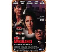Muecddoa Affiche de film classique en métal The Ambulance (1990) Décoration murale en étain 20,3 x 30,5 cm