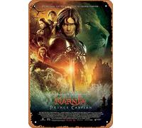 Muecddoa Affiche de film classique en métal The Chronicles of Narnia : Prince Caspian (2008) Décoration murale en étain 20,3 x 30,5 cm