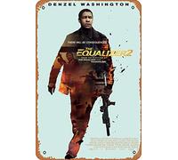 Muecddoa Affiche de film classique en métal The Equalizer 2 (2018) - Décoration murale - 20,3 x 30,5 cm