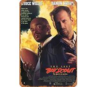 Muecddoa Affiche de film classique en métal The Last Boy Scout (1991) Décoration murale en étain - 20,3 x 30,5 cm