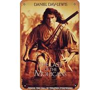 Muecddoa Affiche de film classique en métal The Last of the Mohicans (1992) - Décoration murale - 20,3 x 30,5 cm