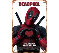 Muecddoa Affiche de film en métal classique Deadpool (2016) - Décoration murale - 20,3 x 30,5 cm