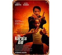 Muecddoa Affiche de film en métal classique The Karate Kid (2010) Décoration murale en étain 20,3 x 30,5 cm
