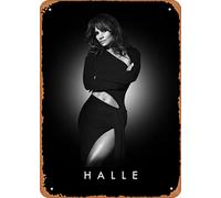 Muecddoa Affiche de film rétro en métal Halle Berry - Décoration murale - 20,3 x 30,5 cm