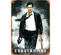 Muecddoa Affiche de film rétro en métal John Constantine Legends - Décoration murale - 20,3 x 30,5 cm