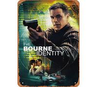 Muecddoa Affiche de film rétro en métal The Bourne Identity Poster classique Décoration murale 20,3 x 30,5 cm