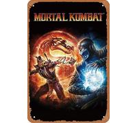 muecddoa Mortal Kombat 9 Plaque en métal rétro pour décoration de chambre, café, bar, 20,3 x 30,5 cm