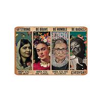 Muecddoa Plaque vintage en étain Notorious Rbg Be Strong When You Are Weak - Affiche de Ruth Bader Ginsburg - Décoration murale - Cadeau - 20,3 x 30,5 cm