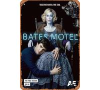 muecddoa Poster mural en métal Bates Motel Celebrity Poster TV Movie Poster Cadeau rétro Karaoké Man grotte bars cafés Décoration vintage Plaque en métal 20,3 x 30,5 cm