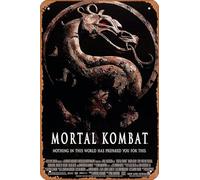 Muecddoa Poster musical rétro en étain Mortal Kombat - Poster vintage classique des années 90 pour maison, bar, pub, garage, décoration murale, cadeau, art, 20,3 x 30,5 cm, plaque en métal vintage