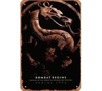 Muecddoa Poster musical rétro en étain Mortal Kombat - Poster vintage classique des années 90 pour maison, bar, pub, garage, décoration murale, cadeau, art, 20,3 x 30,5 cm, plaque en métal vintage