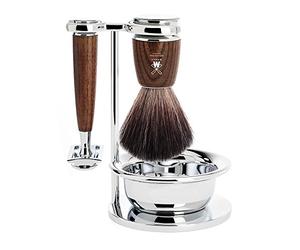MÜHLE Blaireau Rasoir Fibre Blaireau Gris Rasoir Classique & Bol Rytmo