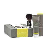MÜHLE - Ensemble de démarrage, in loe Vera Crème à raser 75 ml et Rytmo Noir Fibre Brosse de rasage