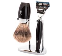 Mühle S281k876f Set De Rasage Muhle Kosmo, 3 Pièces, Manche Du Rasoir Et Monture Du Blaireau Résine Noir