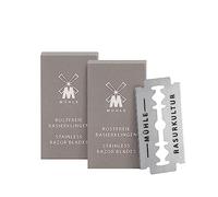 MÜHLE Lot de 20 lames de rasoir pour tous les modèles courants de rasoirs de sécurité et de rasoirs de sécurité - Acier inoxydable