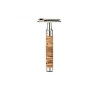 Mühle R95 Rasoir De Sécurité Muhle Rocca, Peigne Fermé, Manche Écorce De Bouleau.