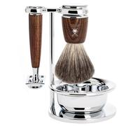 MÜHLE RYTMO Kit de rasage avec rasoir de sécurité à peigne fermé (4 pièces)