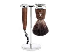 Mühle s21h220m3 Set de rasage MUHLE « RYTMO », 3 pièces, manche du rasoir et monture du blaireau frêne