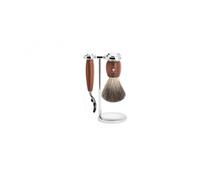 Mühle S81h331m3 Set De Rasage Muhle Vivo , 3 Pièces, Manche Du Rasoir Et Monture Du Blaireau Prunier