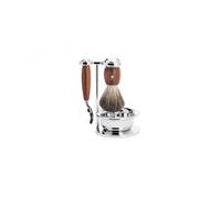 Mühle S81h331sm3 Set De Rasage Muhle « Vivo », 4 Pièces, Manche Du Rasoir Et Monture Du Blaireau Prunier