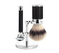 Mühle Set de rasage traditionnel 3 pièces Silvertip Fibre Noir