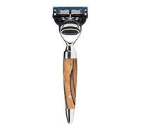 Mühle Stylo Rasoir Humide Compatible Gillette® Fusion Bois de hêtre